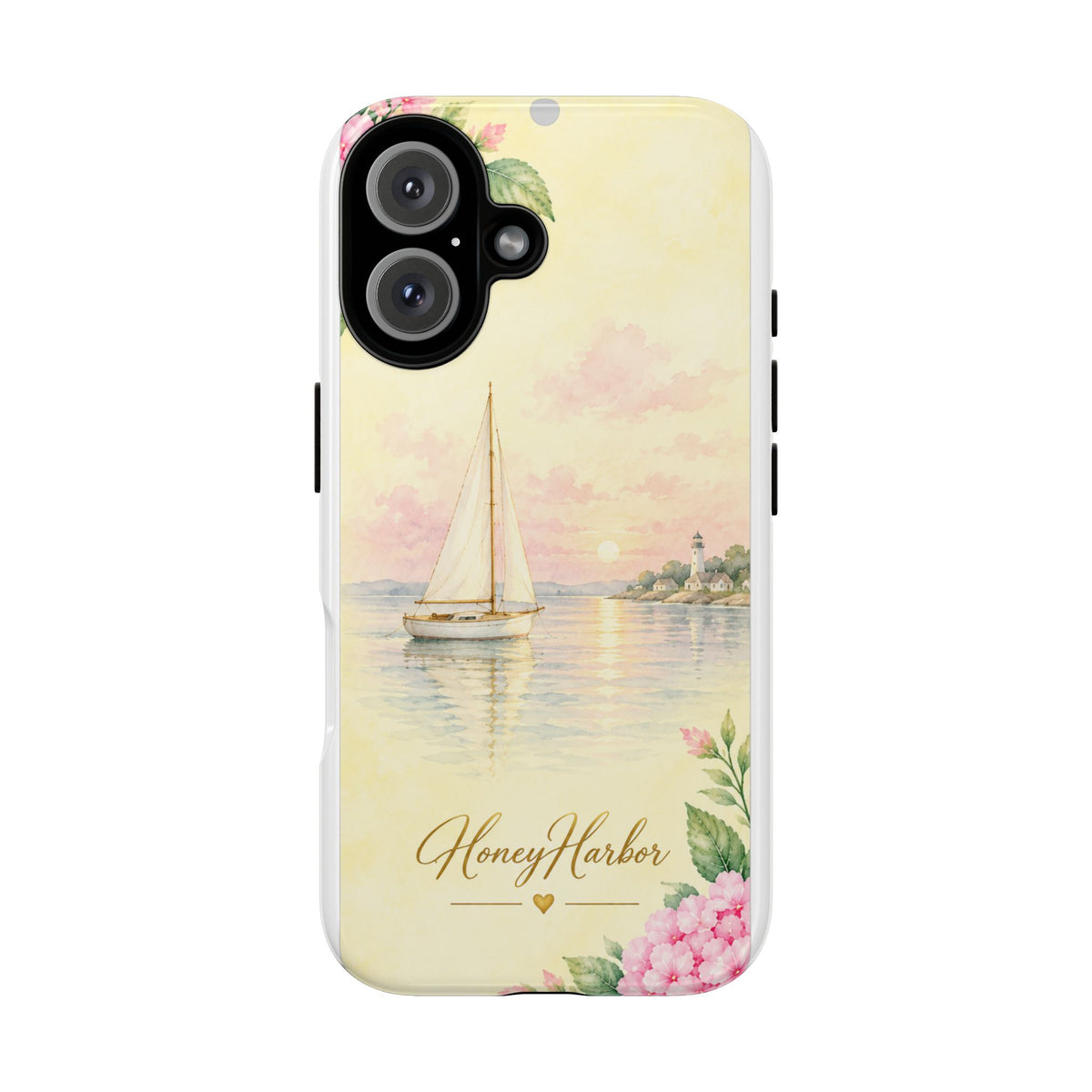 Sailboat Harbor Phone Case — "Honey Harbor" Pastel Nautical Protection