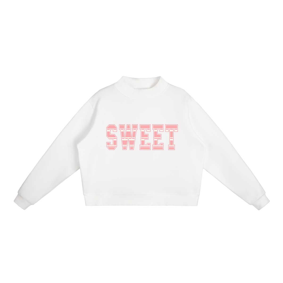 'Sweet' mock neck