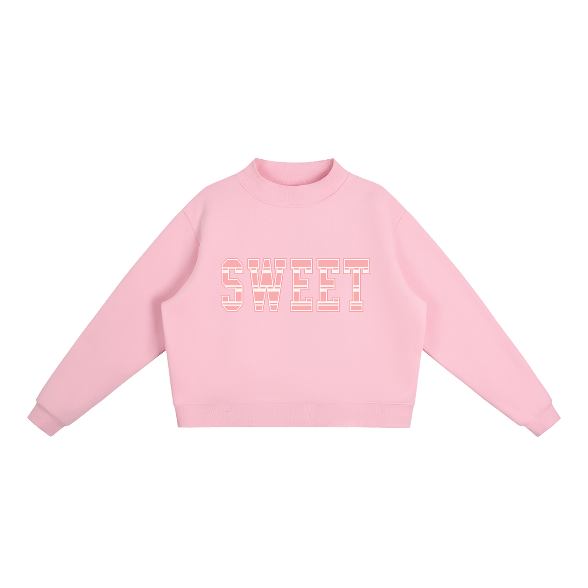 'Sweet' mock neck